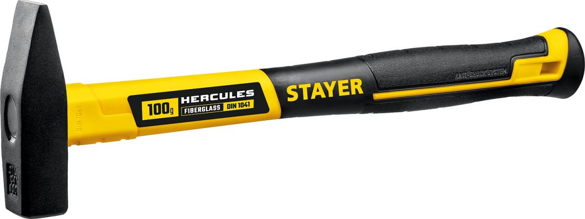 STAYER Hercules 100 г молоток слесарный с фиберглассовой рукояткой STAYER Hercules 100 г молоток слесарный с фиберглассовой рукояткой