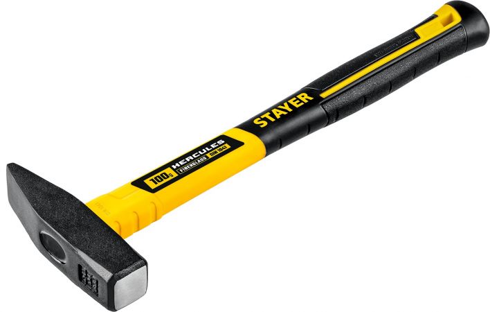 STAYER Hercules 100 г молоток слесарный с фиберглассовой рукояткой STAYER Hercules 100 г молоток слесарный с фиберглассовой рукояткой