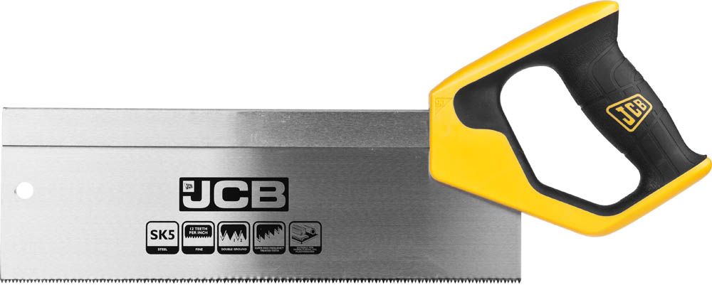 Пила JCB для стусла, полотно из стали SK5, 3-х гранные зубья, двухкомпонентная рукоятка, усиленный обушок, 300мм 