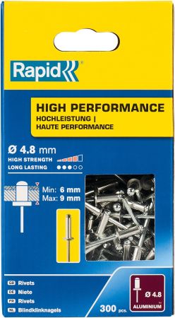 RAPID R:High-performance-rivet заклепка из алюминия d4.8x12 мм, 300 шт