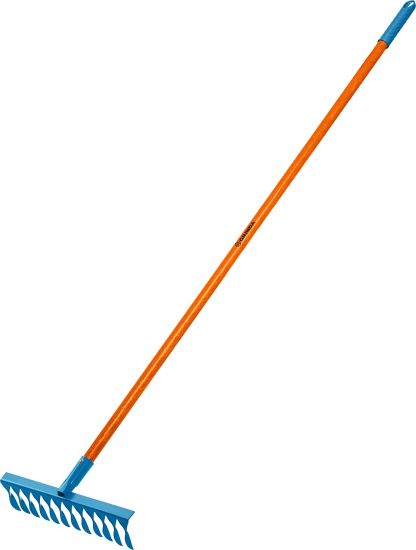 Садовые грабли GRINDA PROLine PR-12T FIBER 12 витых зубцов 380 х 100 х 1530 мм фиберглассовый черенок