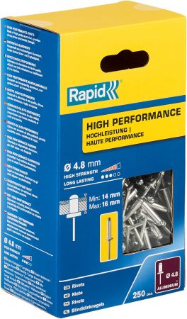 RAPID R:High-performance-rivet заклепка из алюминия d4.8x20 мм, 250 шт RAPID R:High-performance-rivet заклепка из алюминия d4.8x20 мм, 250 шт
