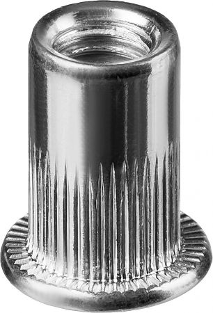 Резьбовые заклепки Nut-S, М5, 1000 шт, стальные с насечками, KRAFTOOL