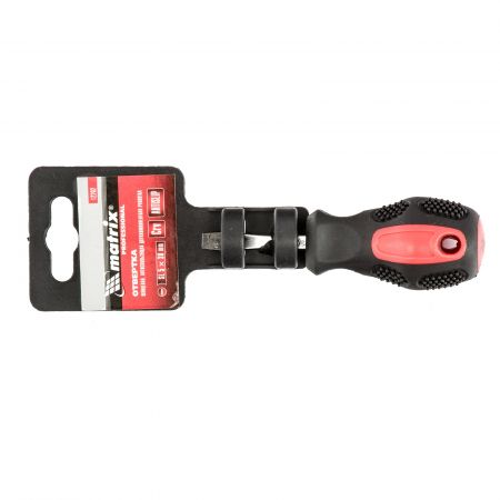 Отвертка Anti-Slip, SL5 х 38 мм, CrV, двухкомпонентная рукоятка Matrix Отвертка Anti-Slip, SL5 х 38 мм, CrV, двухкомпонентная рукоятка Matrix
