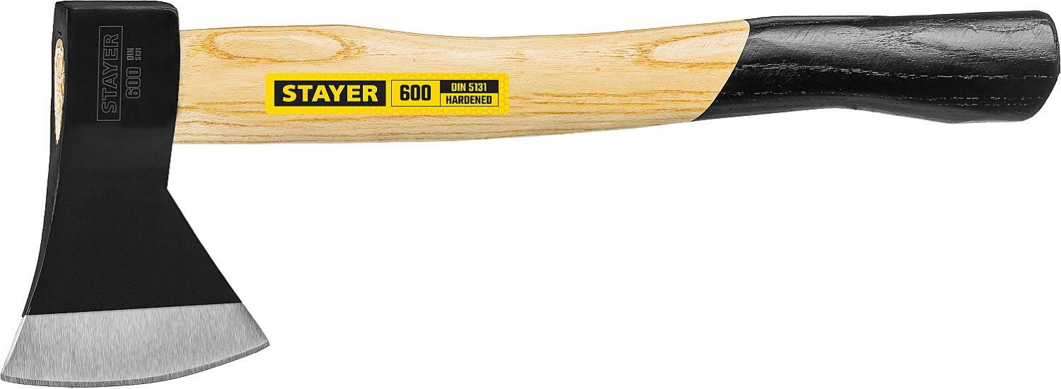 Топор STAYER MASTER кованый с деревянной рукояткой, 0,6кг 