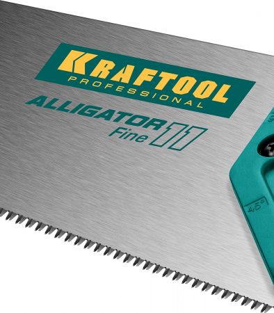 Ножовка для точного реза "Alligator 11", 400 мм, 11 TPI 3D зуб, KRAFTOOL