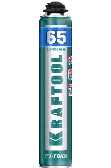Пена KRAFTOOL KRAFTFLEX PREMIUM PRO 65 профессиональная, монтажная, пистолетная, всесезонная, 850 мл