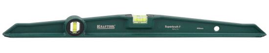 Уровень KRAFTOOL SUPERKRAFT-T литой, 2 ампулы, 0,5 мм/м, 600 мм 