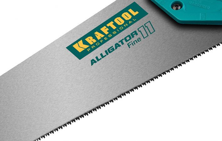 Ножовка для точного реза "Alligator 11", 450 мм, 11 TPI 3D зуб, KRAFTOOL