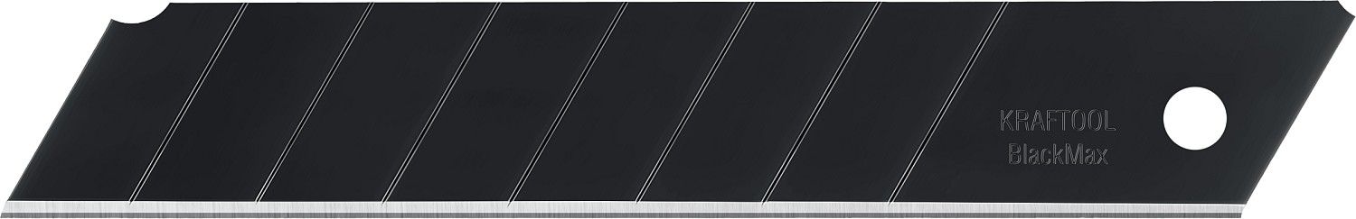 KRAFTOOL BLACK MAX 18 мм лезвия сегментированные, 8 сегментов, 10 шт