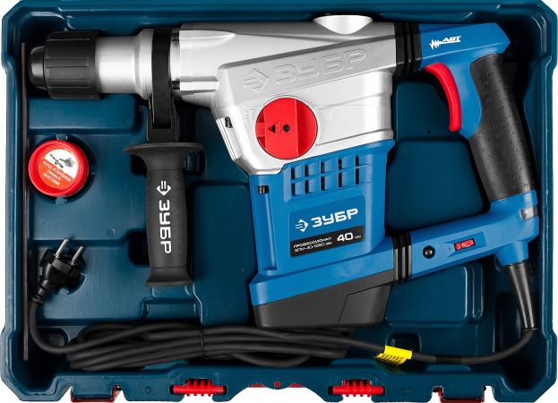 Перфоратор ЗУБР ПРОФЕССИОНАЛ, SDS-Max, 10Дж, 6,8 кг, 1250Вт, кейс Перфоратор ЗУБР ПРОФЕССИОНАЛ, SDS-Max, 10Дж, 6,8 кг, 1250Вт, кейс