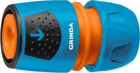 GRINDA PROLine TU, 1/2"-3/4", соединитель универсальный быстросъёмный, для шланга, из ударопрочного пластика с TPR
